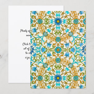 Invitación Vid por William Morris, Arte Textil Vintage