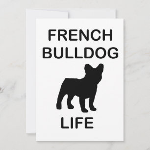 Invitación vida de bulldog francés