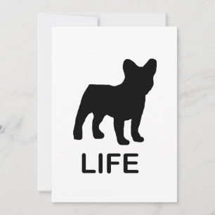 Invitación vida de bulldog francesa