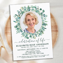 Invitación Vida de celebración moderna Fotografía de Eucalypt
