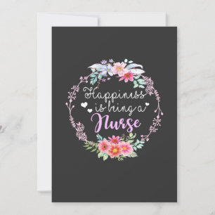 Invitación Vida de enfermería   La Felicidad Es Una Enfermera