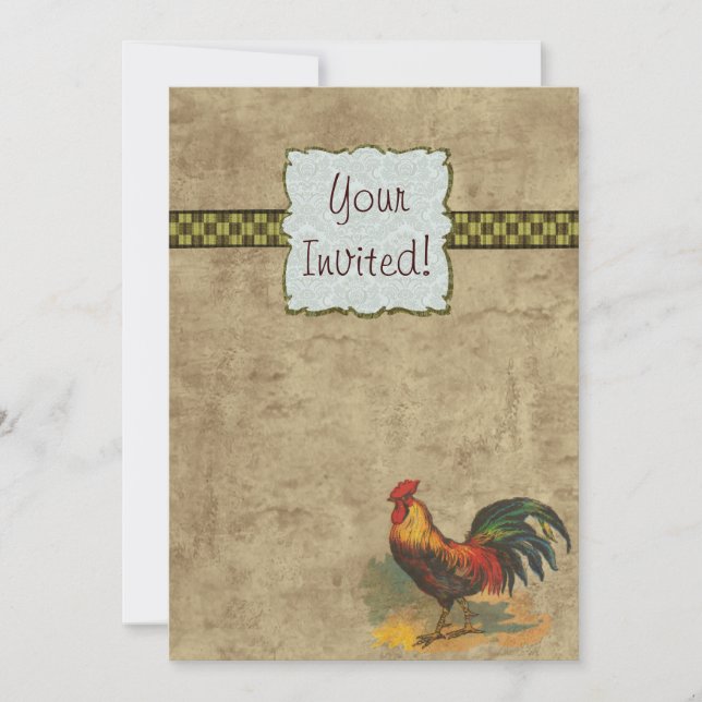 Invitación Vida de la granja (Anverso)