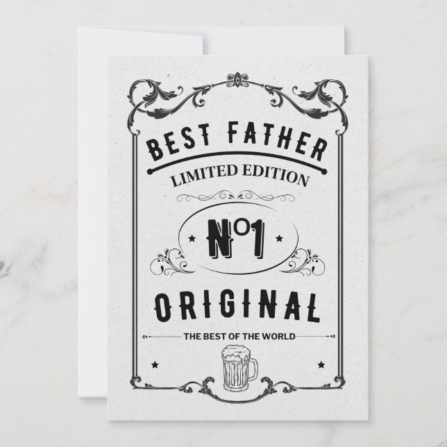 Invitación Vida de papá, mejor vida (Anverso)