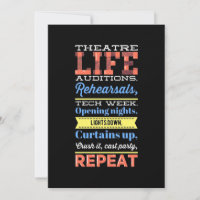Vida de teatro repetida