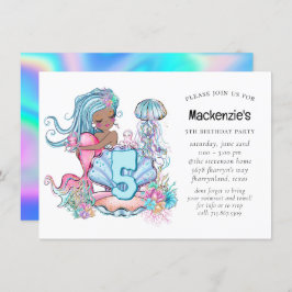 Invitación Vida en el mar de la sirena | Fiesta de cumpleaños