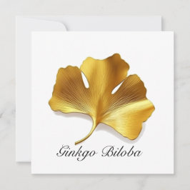 Invitación Vida herbal: personalizable de hojas de Ginkgo de 
