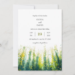 Invitación Vida marina oceánica Kelp Forest Art Beach Wedding