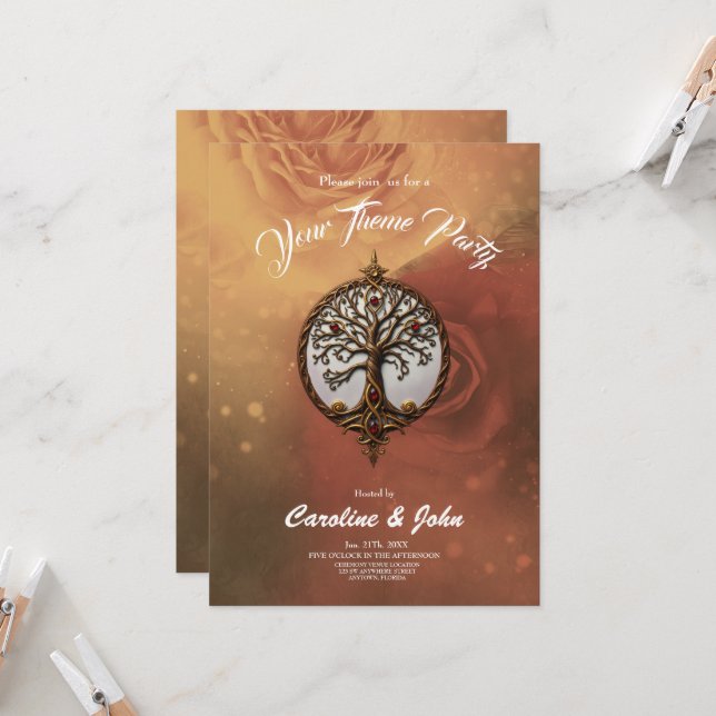 Invitación Vida Mística del Árbol  (Anverso/Reverso In Situ)