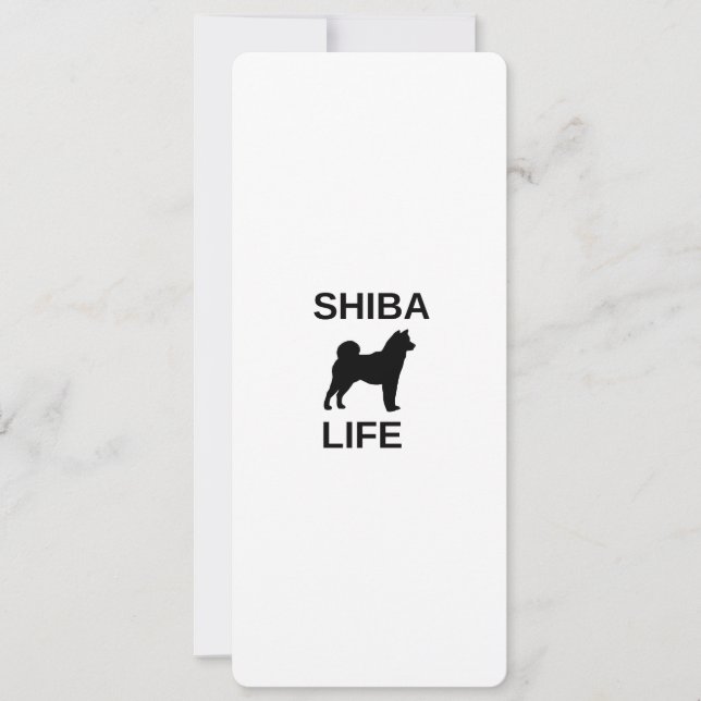 Invitación vida shiba (Anverso)
