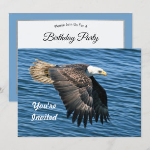 Invitación Vida silvestre Bald Eagle Foto Cumpleaños