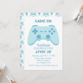 Invitación Videojuego | Fiesta de Cumpleaños número 10 de un