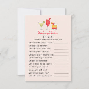 Invitación Videojuegos de Cocktail Bride y Groom ducha Trivia