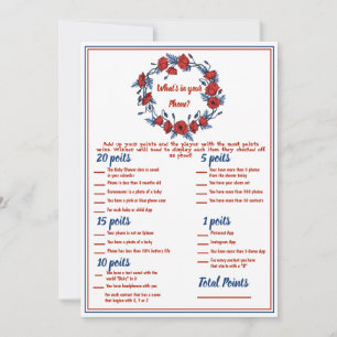 Invitación Videojuegos de Poppy Floral Baby Shower 2x