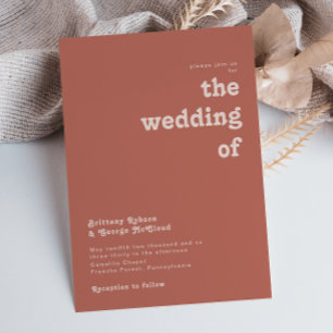 Invitación Videos retro simples   Rosa Viejo El Boda De