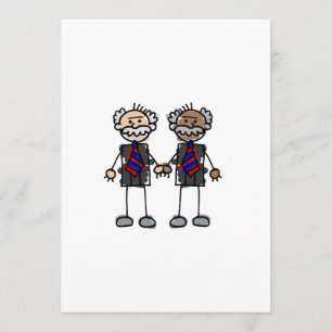 Invitación Vieja pareja interracial