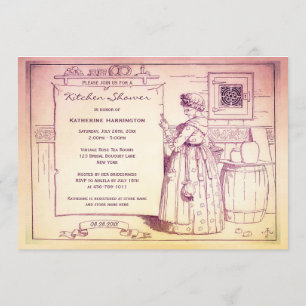 Invitación Vieja vieja madre veneciana Hubbard Kitchen Ducha 