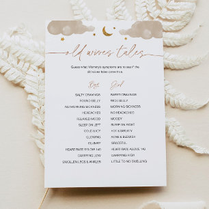 Invitación Viejas esposas cuentan el juego de Baby Shower Twi