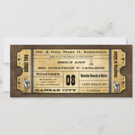 Invitación Viejo Boda de tipografía moderna para entradas de 