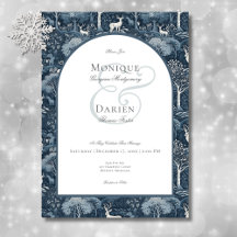 Viejo invierno William Morris Elegant Wedding