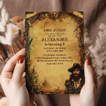 Invitación Viejo mapa del partido de cumpleaños del pirata Vi<br><div class="desc">Navegar por una emocionante aventura con nuestra Invitación a la Fiesta de Cumpleaños Temática Pirata! ¡Ahoy, matey! Invite a su equipo a unirse a la diversión de los swashbuckling con esta emocionante invitación. Con un diseño pirata atrevido con cráneo y cruces, mapas del tesoro y un fondo de pergamino templado,...</div>