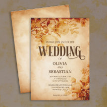 Viejo pergamino con Rosa Boda