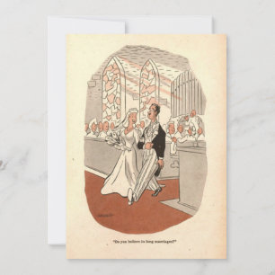 Invitación Viejo viejo Rústico Funny Pareja Moda Retro Boda