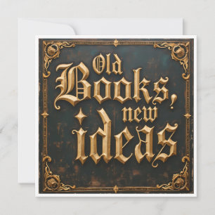 Invitación Viejos libros nuevas ideas