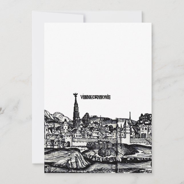 Invitación Viena capital de Austria  (Anverso)