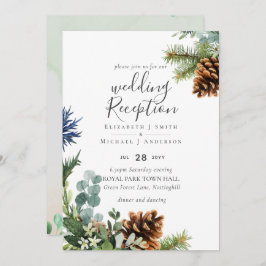 Invitación Viernes de invierno de la noche de la recepción de