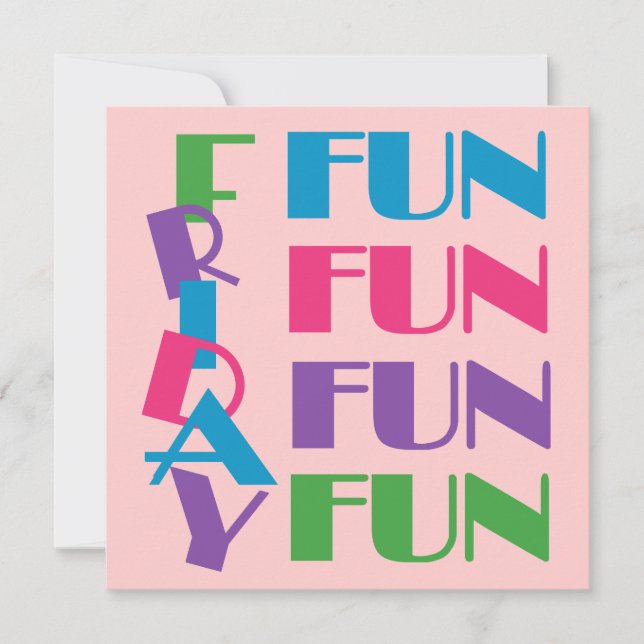 Invitación Viernes divertidos o cumpleaños de adolescente mad (Anverso)