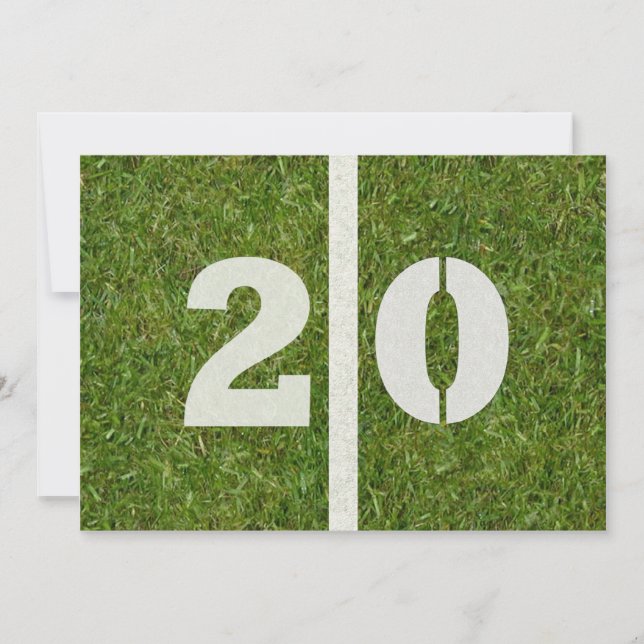 Invitación vigésimo ¡Fiesta de cumpleaños! (Anverso)