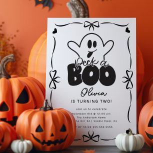 Invitación Vigila un cumpleaños fantasma de boo
