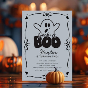 Invitación Vigila un cumpleaños fantasma de boo