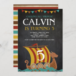 Invitación Viking Birthday
