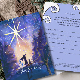 Invitación Village Starry Night Wishes for Baby Activity Card