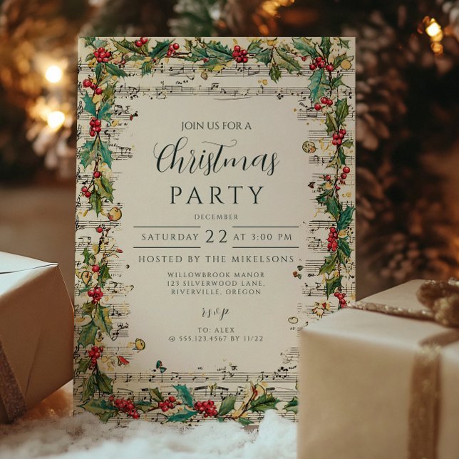 Invitación Villanceros Navideños Retro (Subido por el creador)
