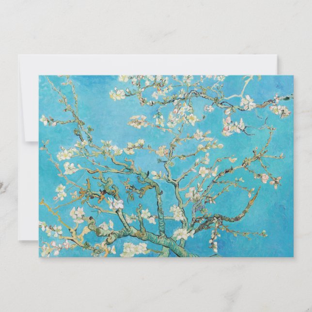 Invitación Vincent van Gogh - Almond Blossom (Anverso)