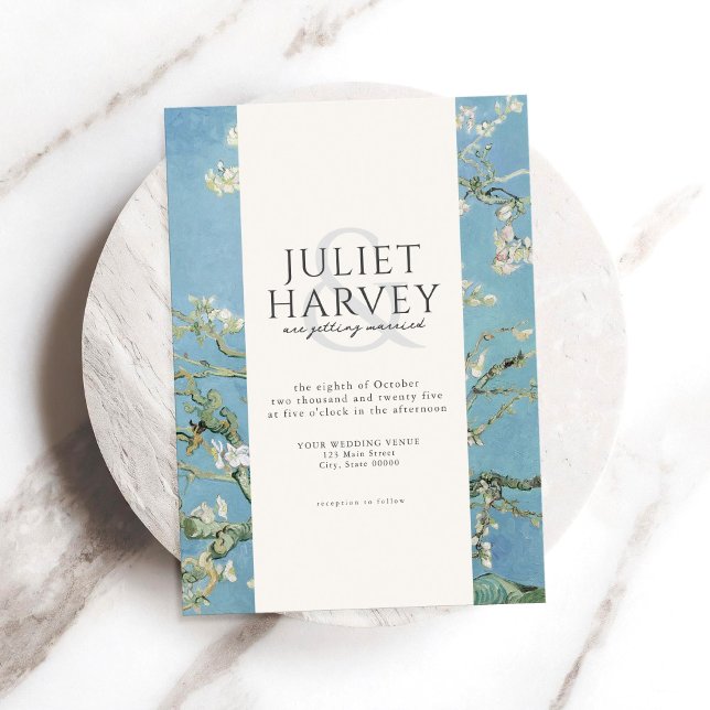 Invitación Vincent Van Gogh Almond Blossom Boda Floral (Subido por el creador)