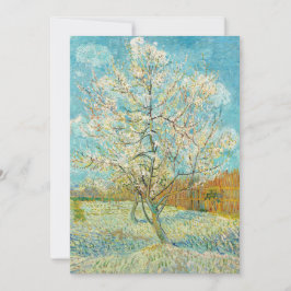 Invitación Vincent van Gogh - Árbol rosa en flor