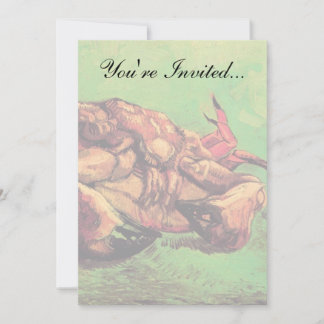Invitación Vincent Van Gogh - Cangrejo sobre su espalda Arte