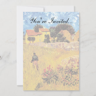 Invitación Vincent Van Gogh - Casa de campo en Provenza Arte
