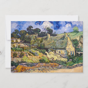 Invitación Vincent Van Gogh - Casas de paja en Cordeville