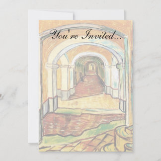 Invitación Vincent Van Gogh - Corredor del Hospital de Saint