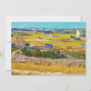 Invitación Vincent van Gogh - Cosecha en La Crau