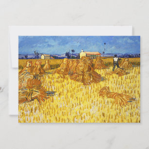 Invitación Vincent van Gogh - Cosecha en Provenza