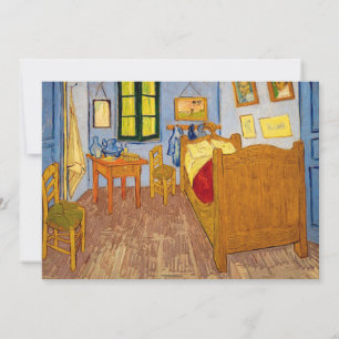 Invitación Vincent van Gogh - Dormitorio de Vincent en Arles
