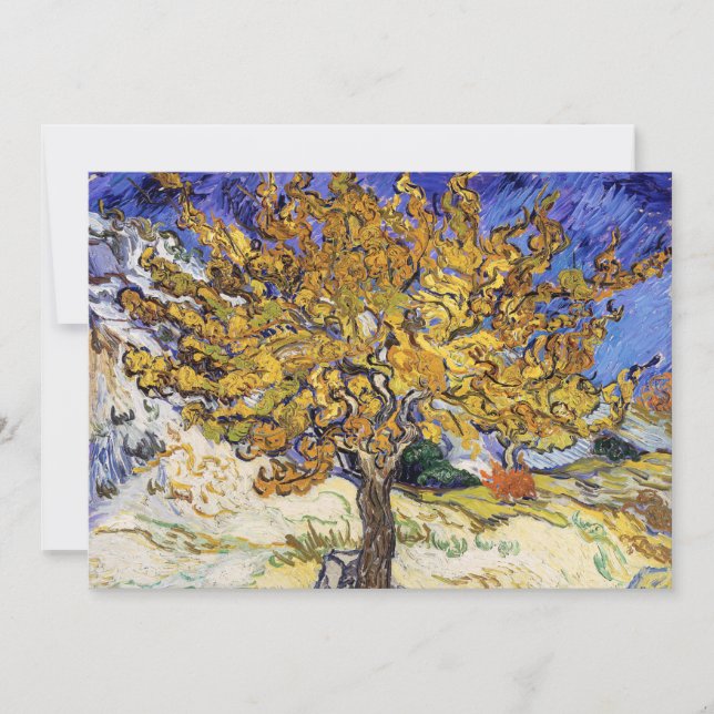 Invitación Vincent van Gogh - El árbol de las moras (Anverso)