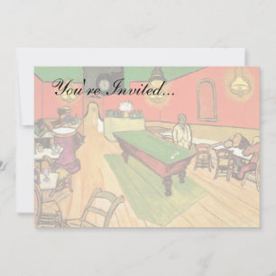 Invitación Vincent Van Gogh - El Café de la Noche en Arlés