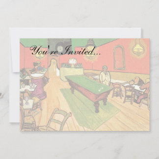 Invitación Vincent Van Gogh - El Café de la Noche en Arlés