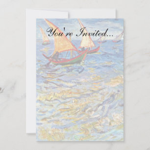 Invitación Vincent Van Gogh - El Mar En Saintes Maries